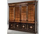 Casa Padrino Libreria In Stile Vintage Marrone / Colori Naturali / Nero 282 X 47 X H. 247 Cm - Mobile In Legno Massello - Mobile A Scaffale - Mobile Da Soggiorno - Mobile Da Ufficio - Mobili In Legno Massello