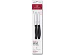 Victorinox Coltelleria - Coltello Tavola Ondulato Manico Nero Blister 2 Pz - Swiss Classic