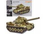 Lolex | Carro Armato Giocattolo Da Costruzione T-34 - Verde - 604 Parti - Giocattoli Militari - Set Da Costruzione