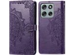 Motorola Moto G56 Cover - Pelle Finta - Flip Cover Imoshion - Viola