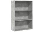 Syfax™ Libreria Grigio Cemento 80X30X114 Cm In Legno Multistrato