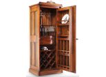 Casa Padrino Mobile Bar In Stile Vintage Marrone 69,5 X 52 X H. 178,5 Cm - Mobile Bar In Legno Massello - Mobili Bar In Stile Vintage - Mobili Bar - Mobili Bar In Legno Massello
