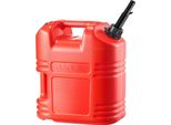 Succebuy Tanica Di Carburante, 19 L, Tanica Di Benzina Con Beccuccio E Scala Trasparente, Portata Massima 15 L/Min, Contenitore Di Liquidi Per Auto, Moto, Atv E Utv, Rosso, 1 Pezzo.