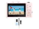 Fotocamera Digitale 5K Per Fotografia, Wlan, 75 Mp, Vlogging, Autofocus, Funzione Video, Display Ribaltabile Da 3 Pollici (180°) Con Zoom Digitale 18X