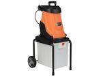 Trituratore Da Giardino Costway 2800 W, Spessore Di Taglio 45 Mm, Trituratore Elettrico Da Giardino Con Ruote E Cassetta Di Raccolta Da 50 L, Trituratore A Lama Con Cavo, Trituratore Arancione