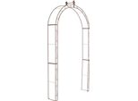 Elegante Arco Da Giardino Per Piante Rampicanti In Ferro Verniciato A Polvere | Colore: Marrone Antico
