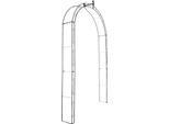 Elegante Arco Da Giardino Per Piante Rampicanti In Ferro Verniciato A Polvere | Colore: Bronzo