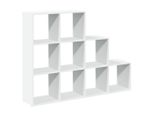 Vidaxl Libreria Divisoria A 3 Livelli Bianco 137,5X29X103,5 Cm
