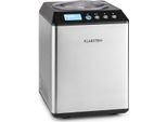 Klarstein Vanilla Sky Family - Eismaschine, Eisbereiter, Speiseeismaschine, Kühlhaltefunktion, LED-Display, Timer, Edelstahl, einfache Reinigung, 250 Watt, 2,5 Liter Fassungsvermögen, Silber