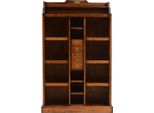 Casa Padrino Libreria In Stile Vintage Marrone/Ottone 105 X 35 X H. 169 Cm - Scaffale In Legno Massiccio - Mobile Da Soggiorno - Mobile Da Ufficio - Mobili Da Ufficio - Mobili In Stile Vintage