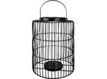 Casablanca Windlicht, "Stage"", Metall, Schwarz, , H. 44 Cm, D. 22 Cm 69079"