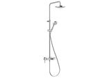 Kludi Logo Mitigeur Monocommandé Dual Shower System, Avec Bec De Baignoire, 8 L/Min, Chrome, 6808305-00WR9, 6808305-00WR9