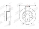 2X Disco Freno Jurid 563593JC Per Skoda Octavia Iii Combi (5E5) 61Mm 14 73Kg
