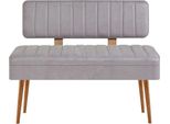 Skye Decor, Vina 0701 - 1 - Grigio, Atlantic, Panche, Panca, Pino Atlantico, 110 X 82,5 X 40 Cm