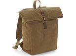 Quadra QD655 | Zaino In Tela Cerata Heritage, 53 X 31 X 14 Cm - Colore: Desert Sand - Dimensioni: 30 X 40 X 14 Cm