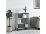 Vidaxl Armadio A Ripiani Grigio Cemento 69,5X32,5X90 Cm Materiale A Base Di Legno