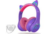 Cuffie Per Bambini Con Custodia, Cuffie Bluetooth Wireless E Con Cavo Per Bambini, Cuffie Over Ear Per Bambini Pieghevoli E Regolabili Per La Scuola E I Viaggi
