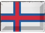 Vianmo Insegna Di Latta 20X30 Cm Bandiera FäRöEr Flag Faroe Islands