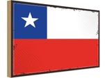 Vianmo Insegna In Legno 20X30 Cm Bandiera Chiles Flag Of Chile