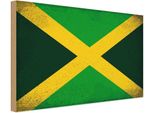 Vianmo Insegna In Legno 20X30 Cm Bandiera Jamaika Flag Of Jamaica Vintage