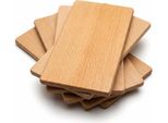 Set Di 5 Tagliere Per La Colazione In Legno Di Faggio 22 X 12 X 1 Cm