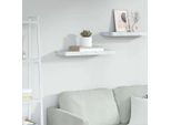 Vidaxl Mensola A Muro In Marmo Bianco 60 X 23,5 X 4 Cm Materiale A Base Di Legno