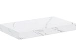 Vidaxl Mensola A Muro In Marmo Bianco 40 X 23,5 X 4 Cm Materiale A Base Di Legno