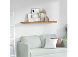 Vidaxl Scaffale A Muro Beige 120 X 23,5 X 4 Cm Materiale A Base Di Legno
