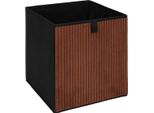 Howhomely | Scatola Portaoggetti - Scatola Pieghevole - Scatola A Ripiani - 30X30X30 Cm - Rame Nero - Scatola Deco