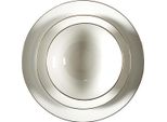 Howhomely | Set Di Piatti - Set Di Stoviglie - 12 Pezzi - Oro Bianco - Per 4 Persone - 4X Piatti Da Pranzo + 4X Ciotola, 4X Piatti Da Dessert