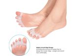 Allargatore Per Dita Dei Piedi In Gel, Correzione Dell'alluce Valgo Per Alleviare Il Dolore Dell'alluce A Martello, Separatore Per Dita Dei Piedi In Silicone Per Dita Curve E Sovrapposte Super Morbido Comodo E Di Lunga Durata