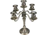 Inf Elegante Candelabro A 5 Bracci In Lega Di Zinco - Centrotavola Romantico Bronzo