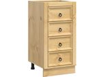 Vidaxl Armadio Ski Marrone Miele 40 X 46 X 81 Cm Legno Di Pino Massiccio