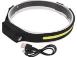 Lampada Frontale Cob, Smart Sensing, Ricarica Usb, IPX4, Impermeabile, 5 Modalità, Lampada Frontale A Led Per Pesca, Jogging, Escursioni