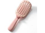 Inf Pettine Pieghevole Portatile Per Massaggio E Styling Per Capelli Voluminosi Rosa