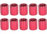 10 Pezzi Anelli Dell'asta Della Freccia Del Tiro Con L'arco Supporto Dell'arco In Lega Di Alluminio Anello Antideflagrante 7,6 Mm Rosso Per La Caccia