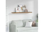 Vidaxl Mensola A Muro A Parete Marrone 120 X 23,5 X 4 Cm Materiale A Base Di Legno