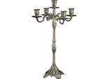 Inf Portacandele Bronzo 65Cm - Candelabro A 5 Bracci Per Matrimoni E Cene