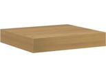 Vidaxl Mensola A Muro A Parete Marrone 23 X 23,5 X 4 Cm Materiale A Base Di Legno
