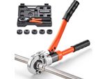 Pinze Idrauliche A Crimpare Vevor Con Profilo A V, Pinze A Crimpare Per Tubi In Acciaio Inox, Pinze A Crimpare Con Ganasce V12, V15, V18, V22, V28 E Valigetta, Set Di Utensili A Crimpare Per Riparazioni E Installazioni Idrauliche
