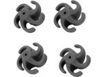 4 Pezzi Arco Tiro Con L'arco Stabilizzatore Gomma Ricurvo Composto Arco Corda Silenziatore Ammortizzatore Nero
