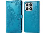 Xiaomi 17 Cover - Pelle Finta - Flip Cover Imoshion - Turchese