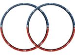 Inf Protezione Schermo Curva A Caldo Pmma Blu E Rosso Per Huawei GT6 46Mm (2 Pezzi)