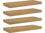 Vidaxl Mensole Da Parete 4 Pezzi Marrone 60 X 23,5 X 4 Cm Materiale A Base Di Legno