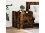 Vidaxl Comodino Rovere Fumé 45X50X50 Cm Materiale A Base Di Legno