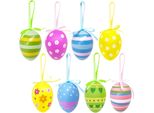Aviski 24 Pezzi Uova Di Pasqua Appese Uova Di Pasqua Colorate