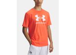 Under Armour Sportstyle Logo Update Maglietta A Maniche Corte Arancione L / Uomo Normale Arancione L