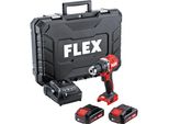 Trapano A Percussione A Batteria Flex Pd 2G (Avvitatore A Batteria Con Batteria Da 2,5 Ah, 18 V)