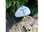 Eberin - Pietra Commemorativa Per Cimitero/Pietra A Lutto/Pietra Per La Tomba - Pietre A Lutto Con Motivo + Frasi Da Incollare - Grigio Antico (Motivo A Croce)