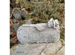 Eberin - Pietra Commemorativa Cimiteriale Motivo Rosa - Pietra Del Lutto/Pietra Della Tomba Aspetto Di Pietra Vera Con Scritta "In Silent Memory"""